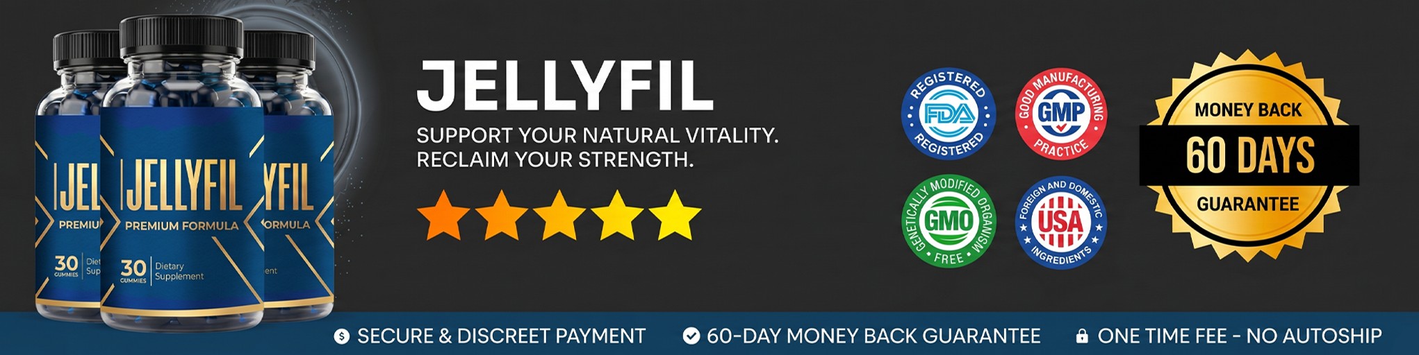 JellyFil secure checkout guarantee badges